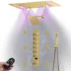 Digital Display Shower System Set Rain LED