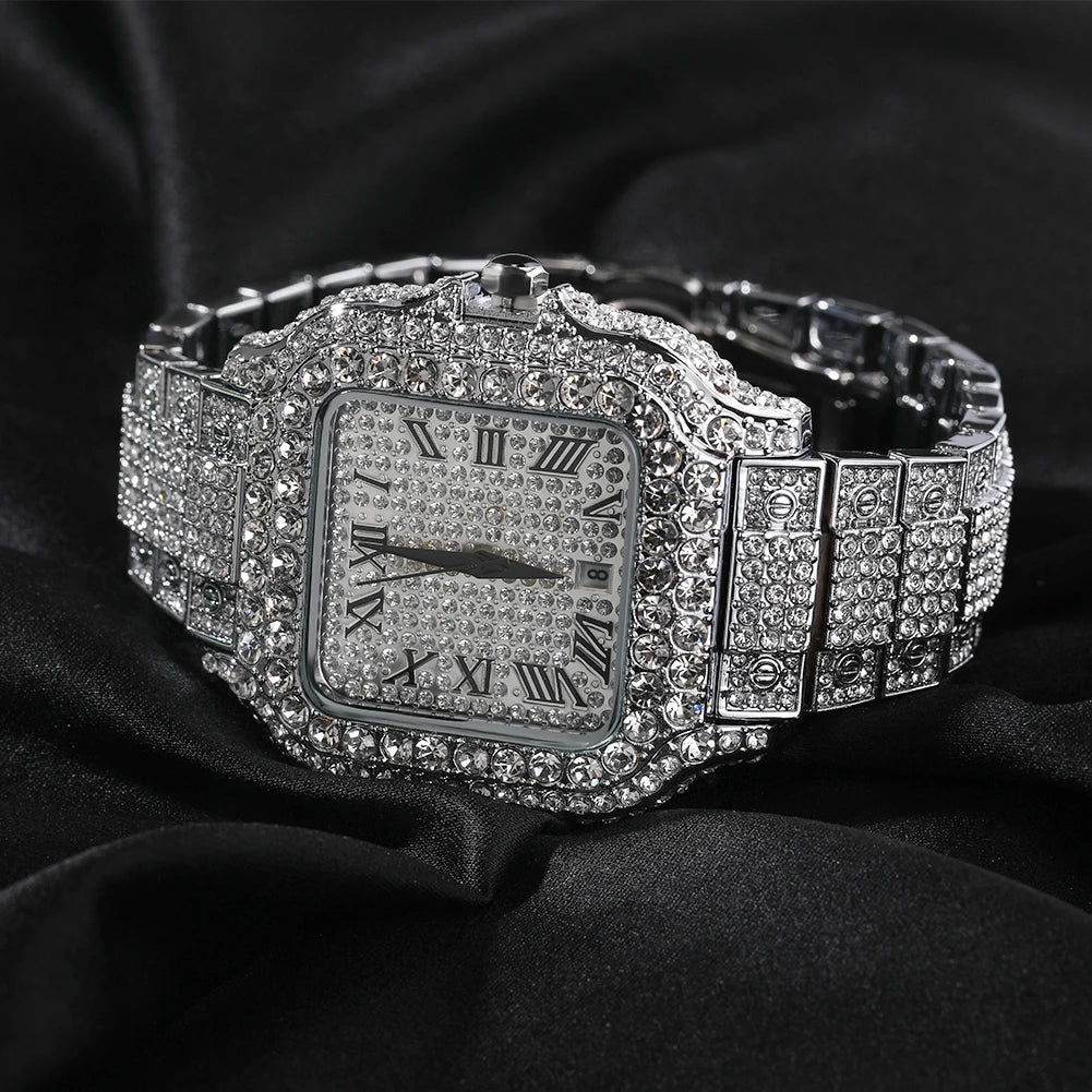 Wristwatch Roman Numerals Diamond