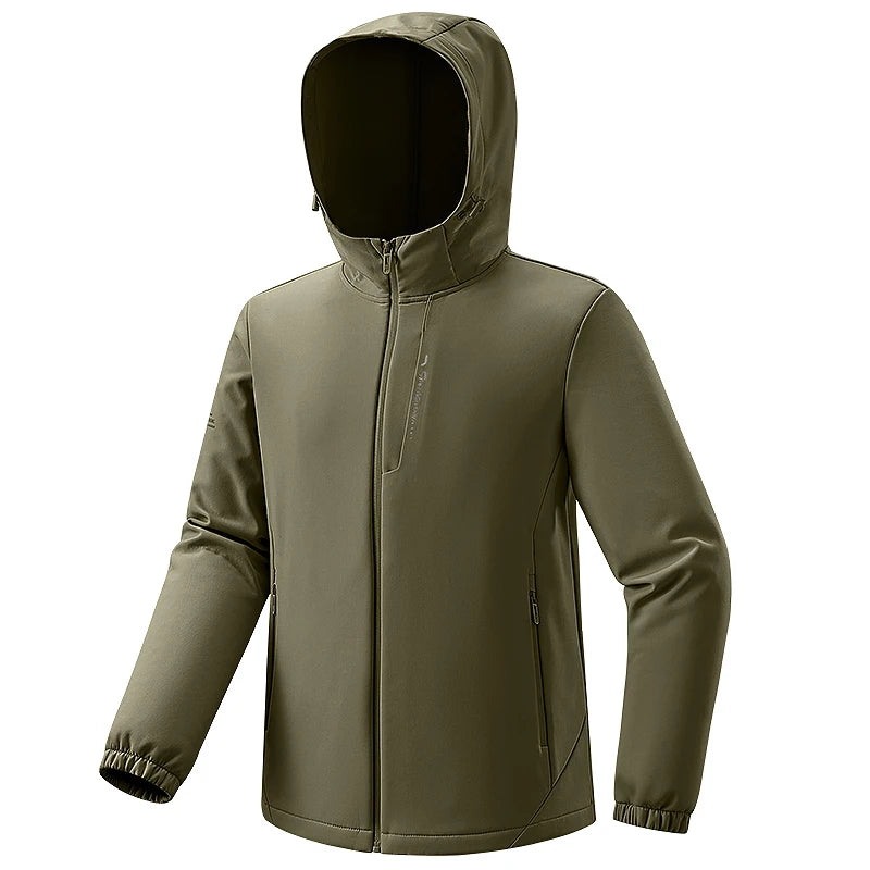 EUMERGX Fleece Soft shell Jackets Men Waterproof
