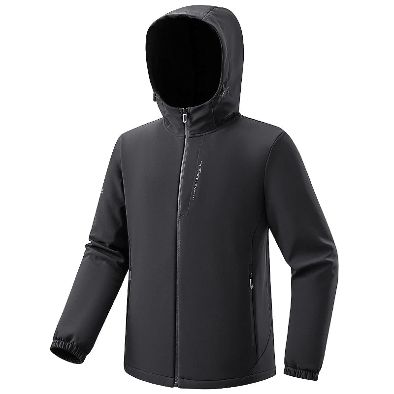 EUMERGX Fleece Soft shell Jackets Men Waterproof