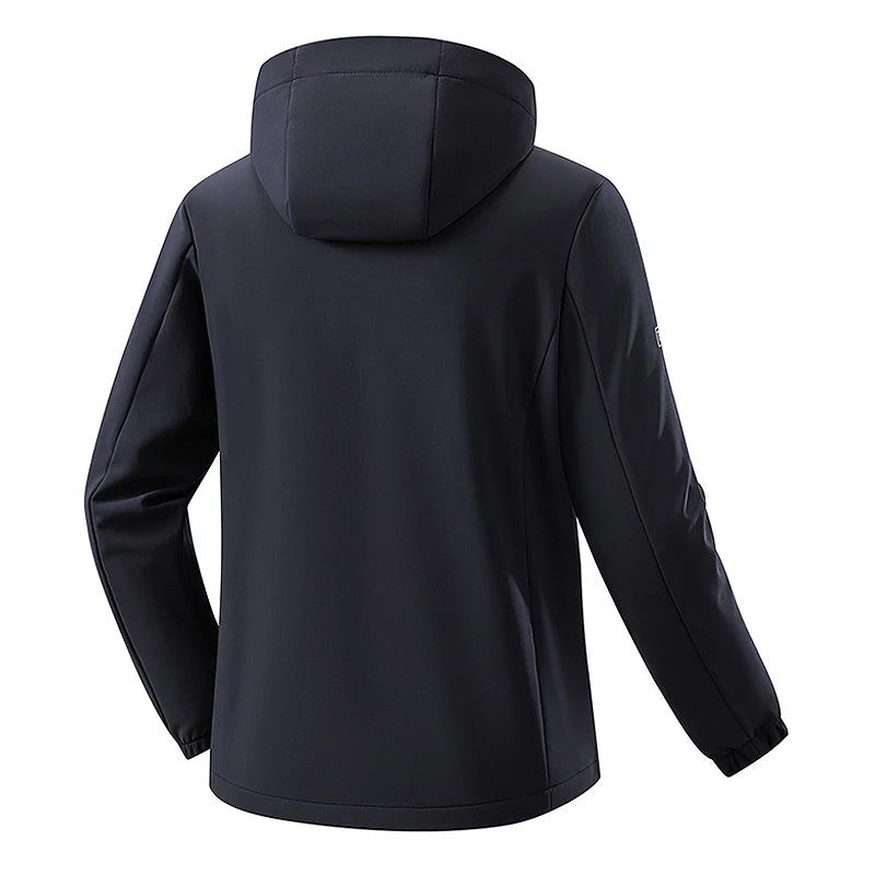 EUMERGX Fleece Soft shell Jackets Men Waterproof