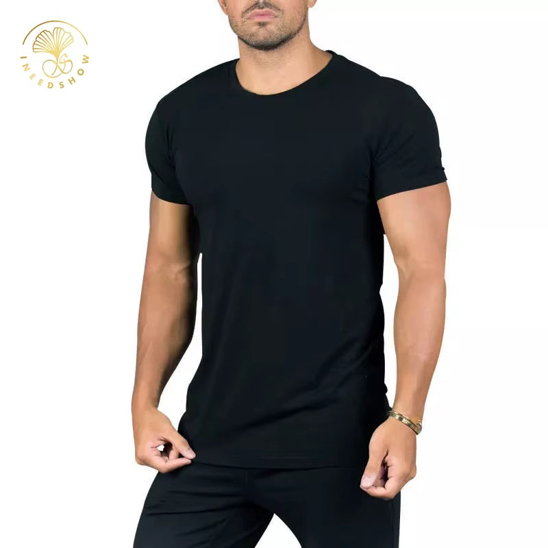 Eco- Friendly High Quality Running Tops Gym Wear Sports Wear Manufacturers Custom Bamboo Shirts Clothing for Men