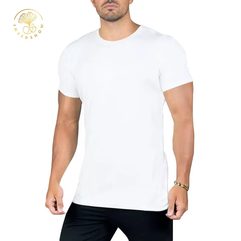 Eco- Friendly High Quality Running Tops Gym Wear Sports Wear Manufacturers Custom Bamboo Shirts Clothing for Men